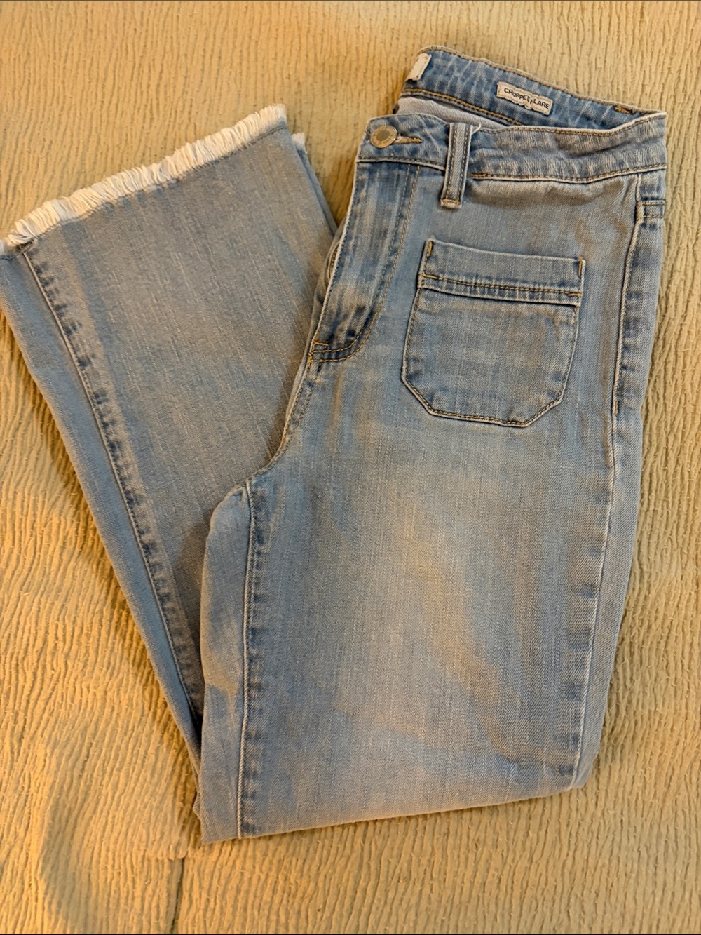 Judy Blue Light Blue Cropped-Flare Leg Jeans - Picture 3 of 5
